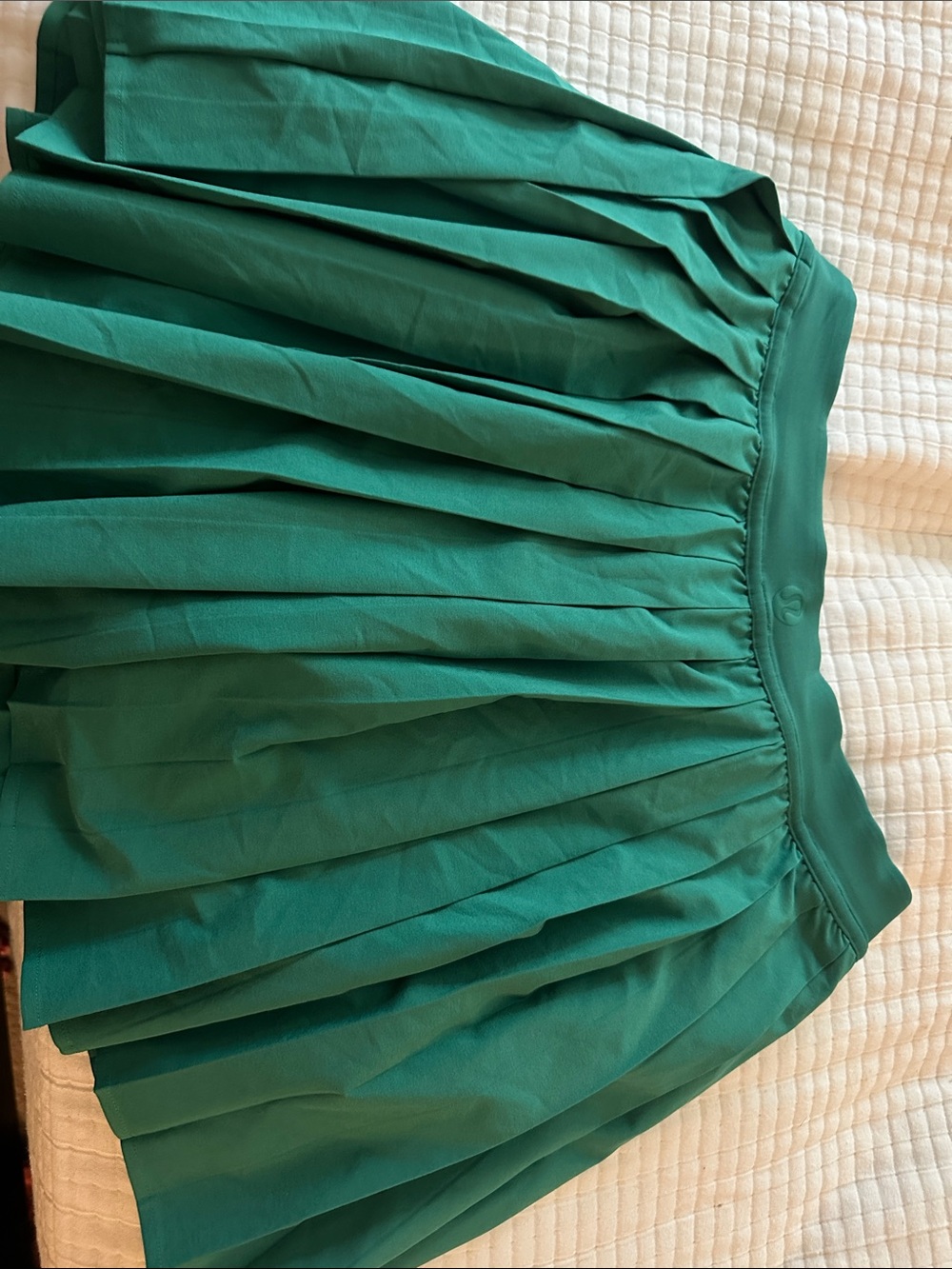 lululemon athletica Teal Pleated Mini Skirt